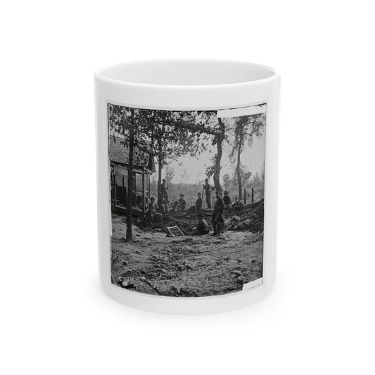 Atlanta, Georgia. Federal Picket Post Shortly Before The Battle Of July 22 (U.S. Civil War) White Coffee Mug