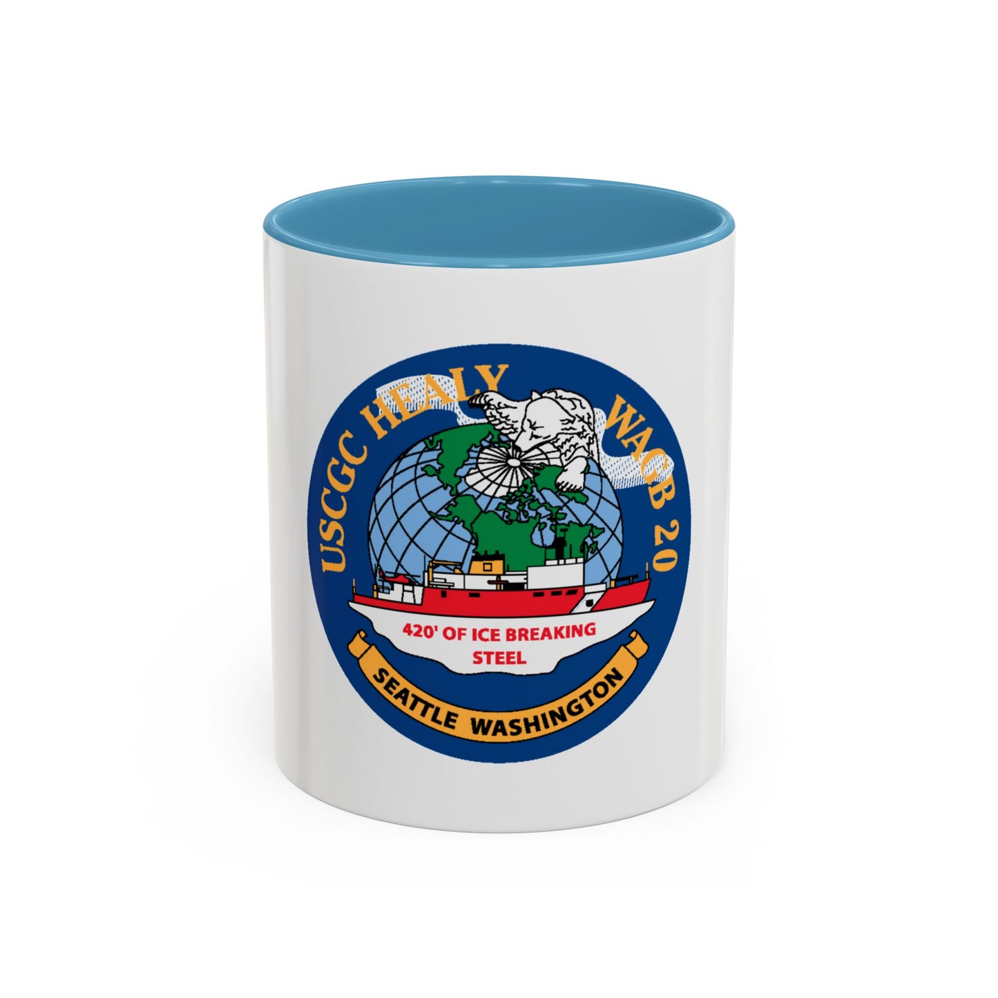 USCGC Healy WAGB 20 Seattle Wash (U.S. Coast Guard) Accent Coffee Mug