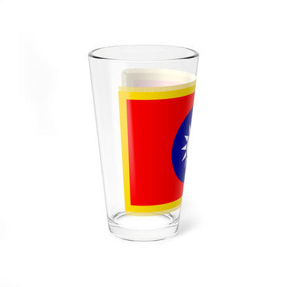 Commander-in-Chief Flag of the Republic of China fringed (China) Pint Glass 16oz