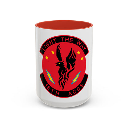 16TH ACCS (U.S. Air Force) Accent Coffee Mug