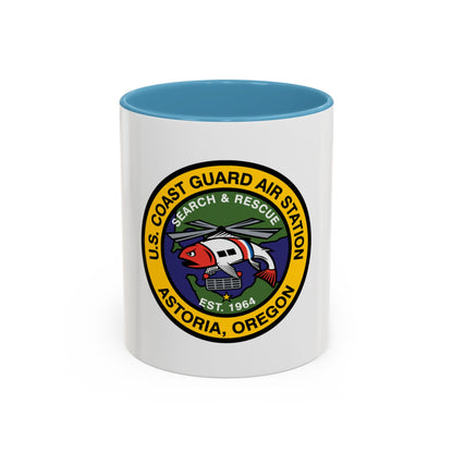 USCG AS Astoria Oregon (U.S. Coast Guard) Accent Coffee Mug