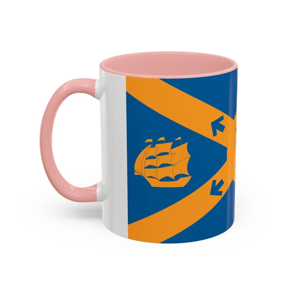 Flag of Halifax Canada - Accent Coffee Mug-Go Mug Yourself