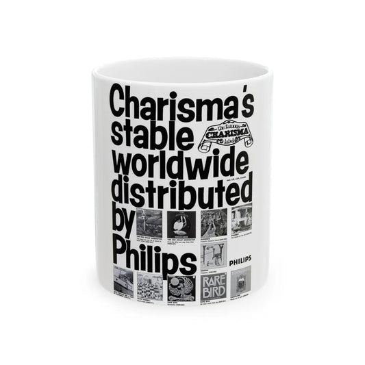 Charisma Records (Music Poster) White Coffee Mug-11oz-Go Mug Yourself