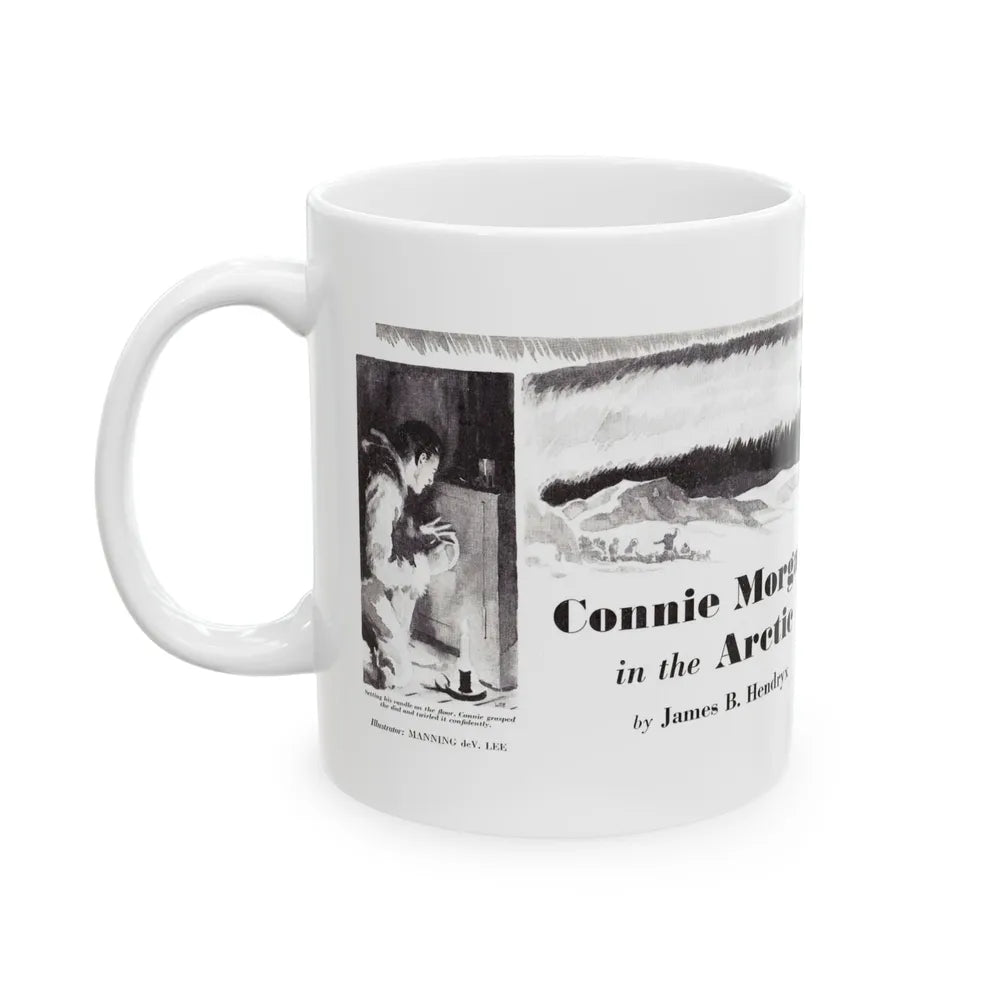 Connie Morgan in the Arctic, The American Boy, February 1936 - White Coffee Mug-Go Mug Yourself