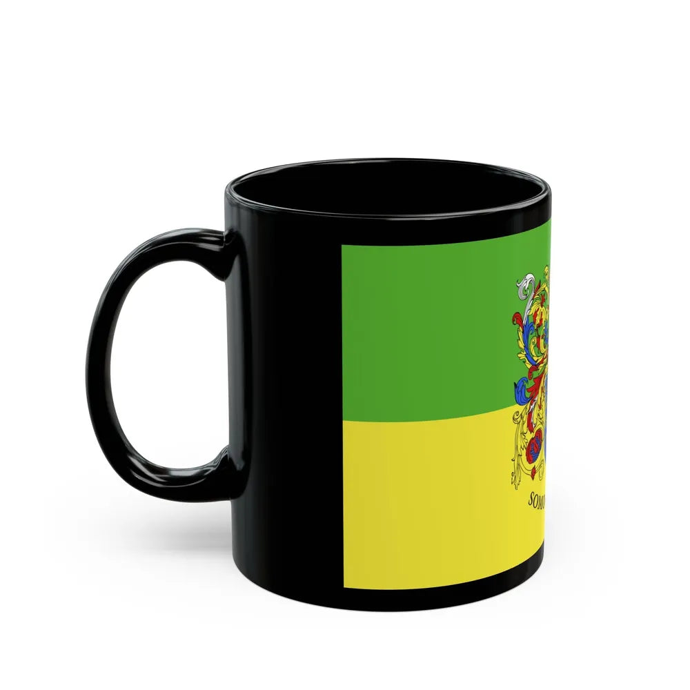 Flag of Somogy County Hungary - Black Coffee Mug-Go Mug Yourself