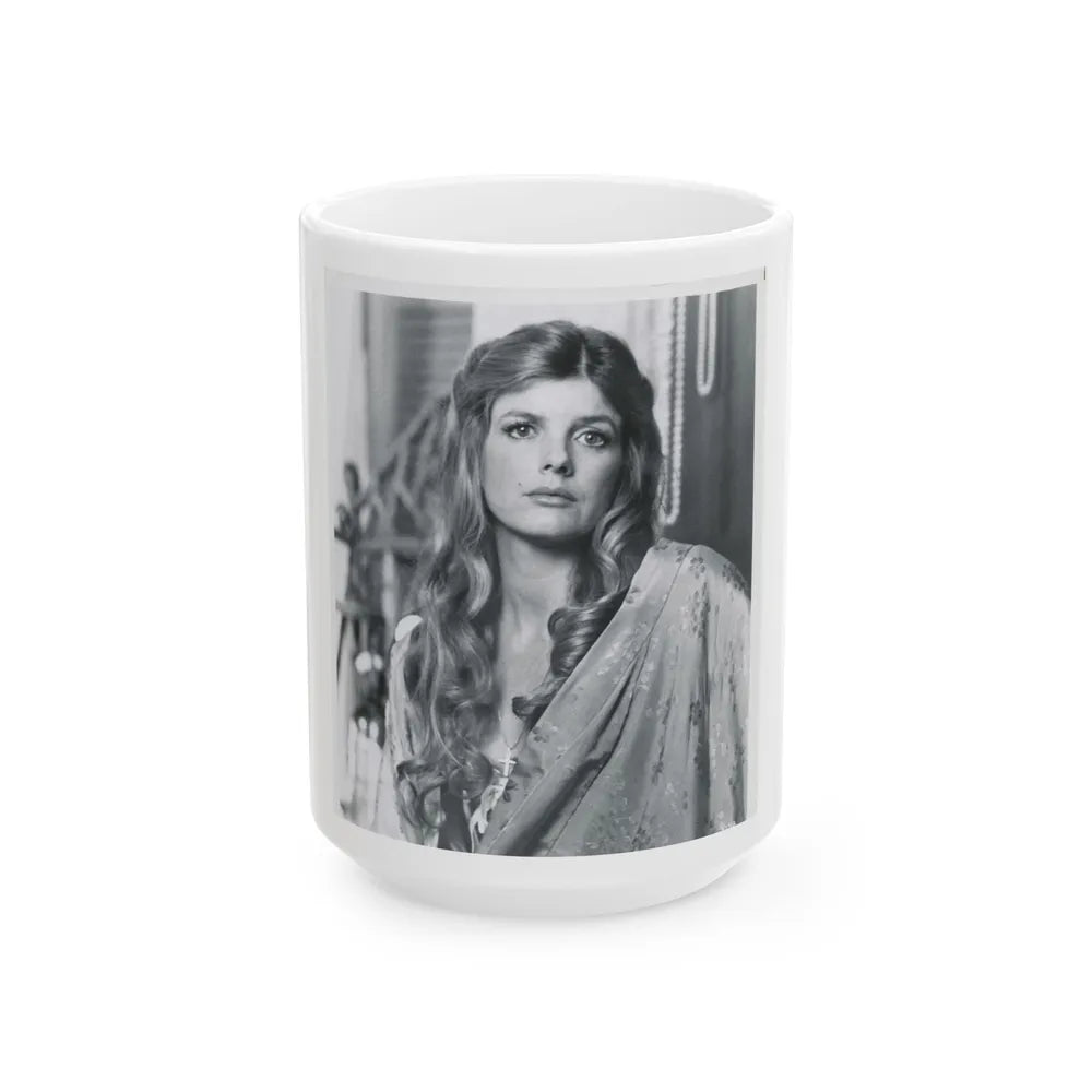 Katharine Ross #12 (Vintage Female Icon) White Coffee Mug-15oz-Go Mug Yourself