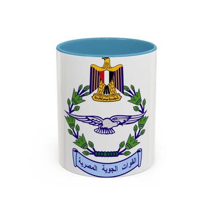 Egyptian Air Force - Accent Coffee Mug-11oz-Light Blue-Go Mug Yourself