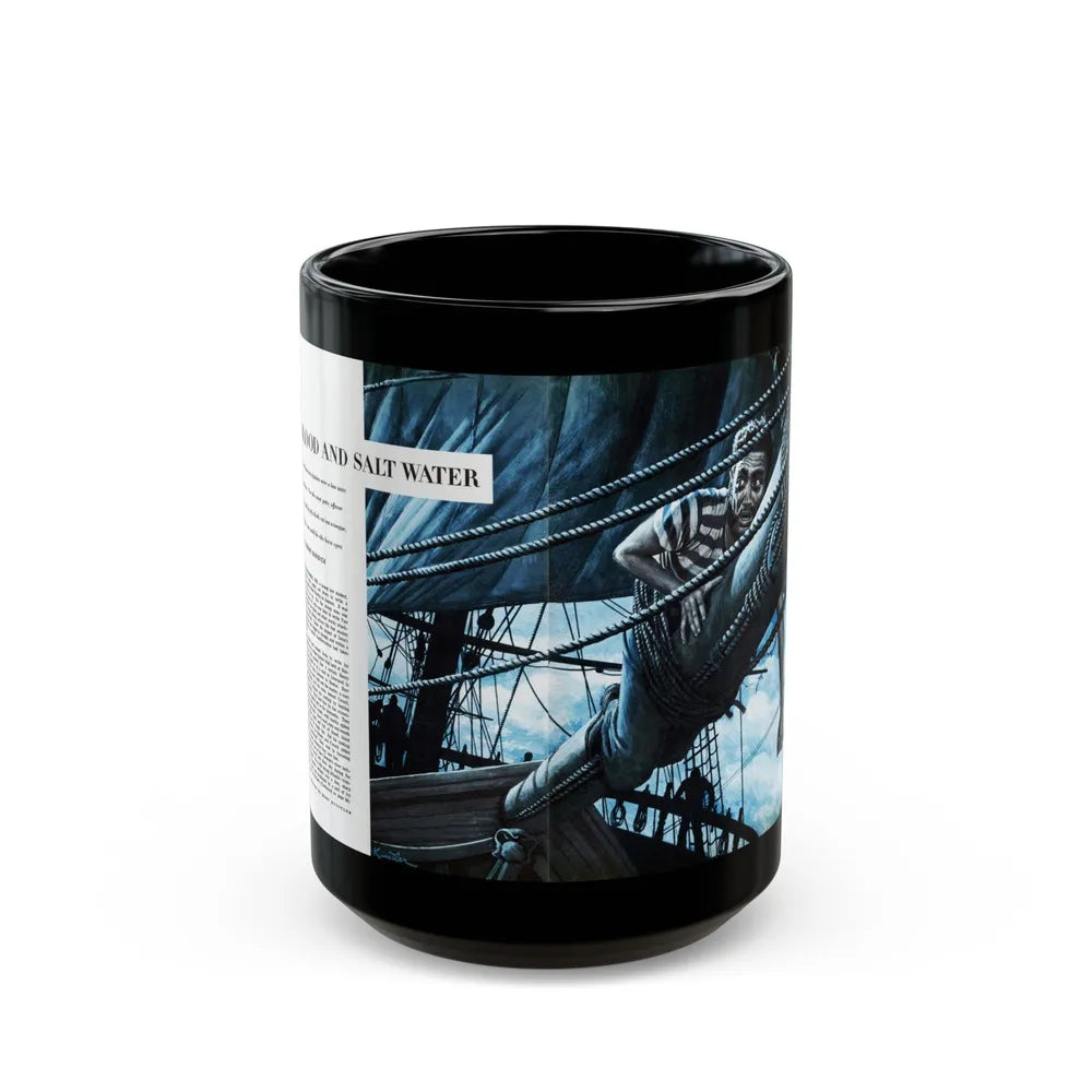 Blood and Salt Water, Saga magazine, December 1954 - Black Coffee Mug-15oz-Go Mug Yourself