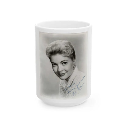 Lori Nelson #160 2 (Vintage Female Icon) White Coffee Mug-15oz-Go Mug Yourself