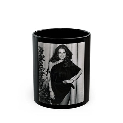 Caroline Munro #290 (Vintage Female Icon) Black Coffee Mug-11oz-Go Mug Yourself