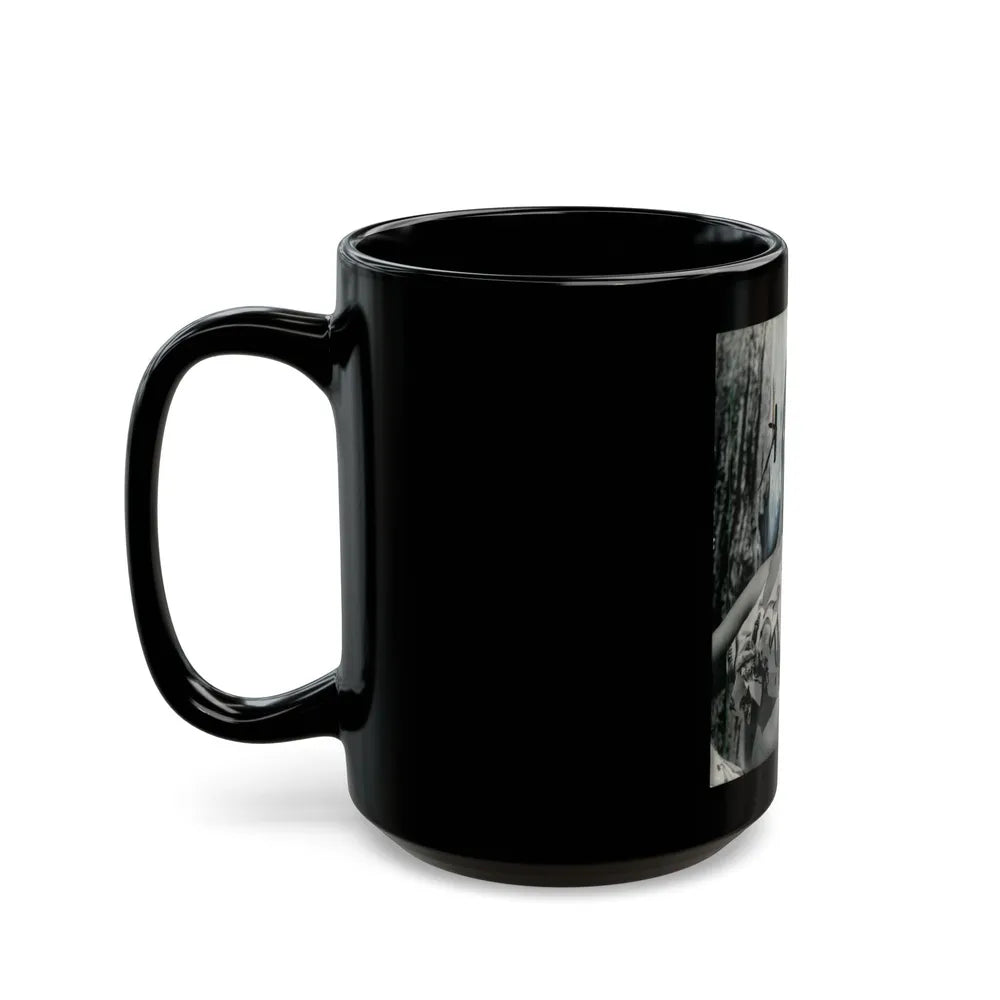 Cathy Downs #23 (Vintage Female Icon) Black Coffee Mug-Go Mug Yourself