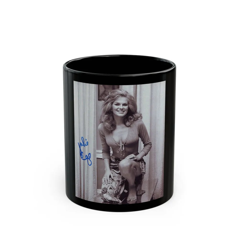 Julie Ege #194 (Vintage Female Icon) Black Coffee Mug-11oz-Go Mug Yourself