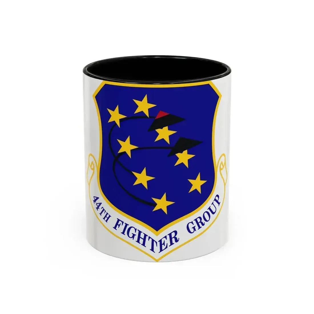 44th Fighter Group (U.S. Air Force) Accent Coffee Mug 11oz Black - Go Mug Yourself