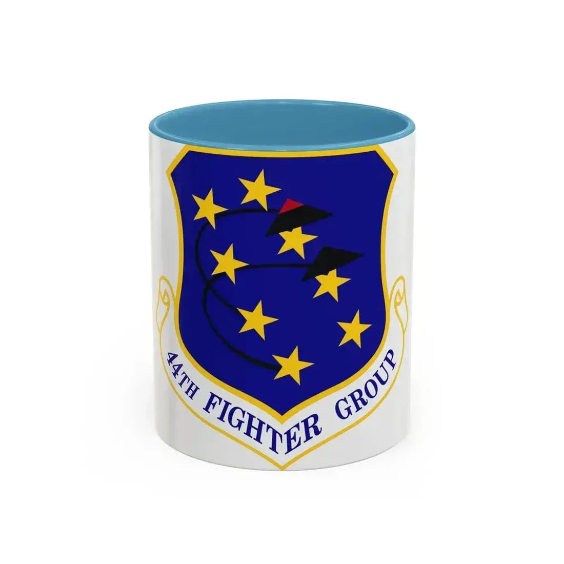 44th Fighter Group (U.S. Air Force) Accent Coffee Mug 11oz Light Blue - Go Mug Yourself