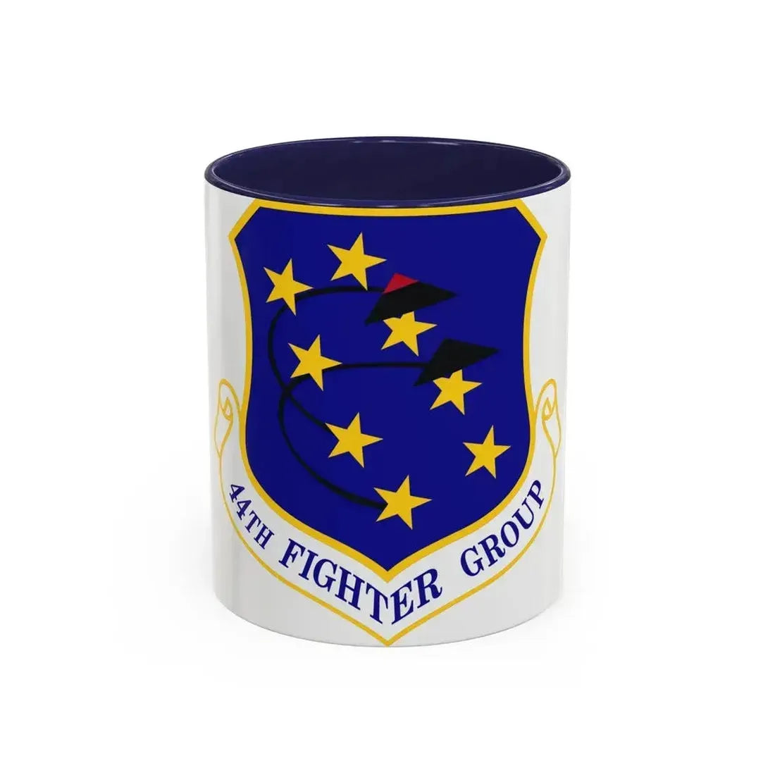 44th Fighter Group (U.S. Air Force) Accent Coffee Mug 11oz Navy - Go Mug Yourself