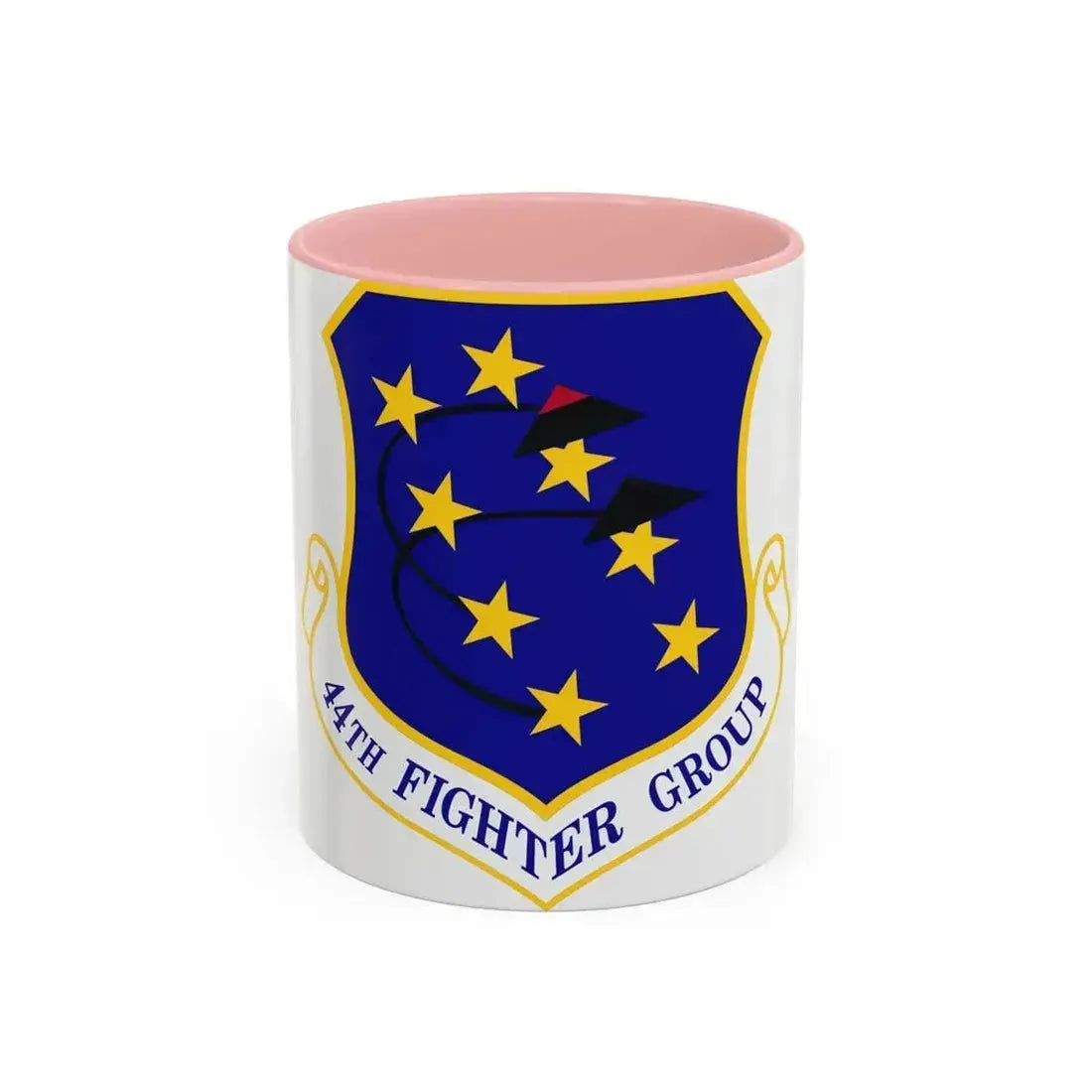 44th Fighter Group (U.S. Air Force) Accent Coffee Mug 11oz Pink - Go Mug Yourself