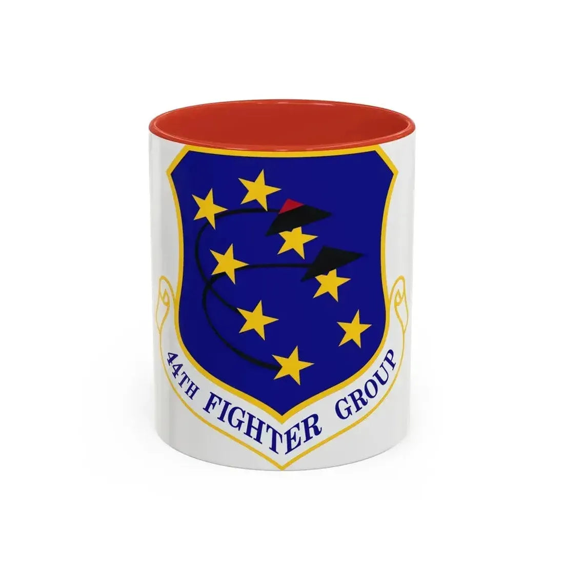 44th Fighter Group (U.S. Air Force) Accent Coffee Mug 11oz Red - Go Mug Yourself