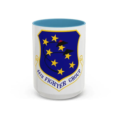 44th Fighter Group (U.S. Air Force) Accent Coffee Mug 15oz Light Blue - Go Mug Yourself