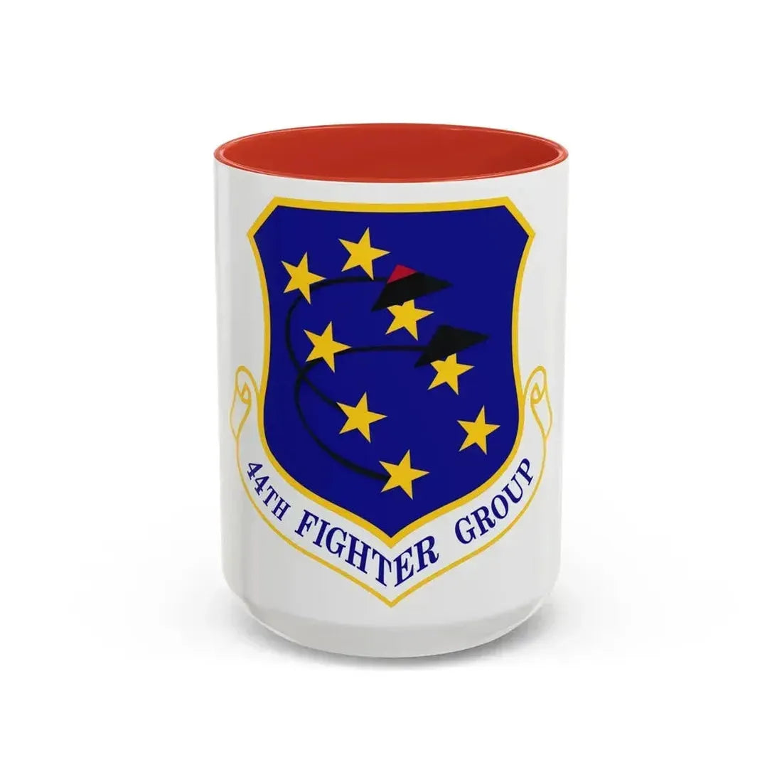 44th Fighter Group (U.S. Air Force) Accent Coffee Mug 15oz Red - Go Mug Yourself