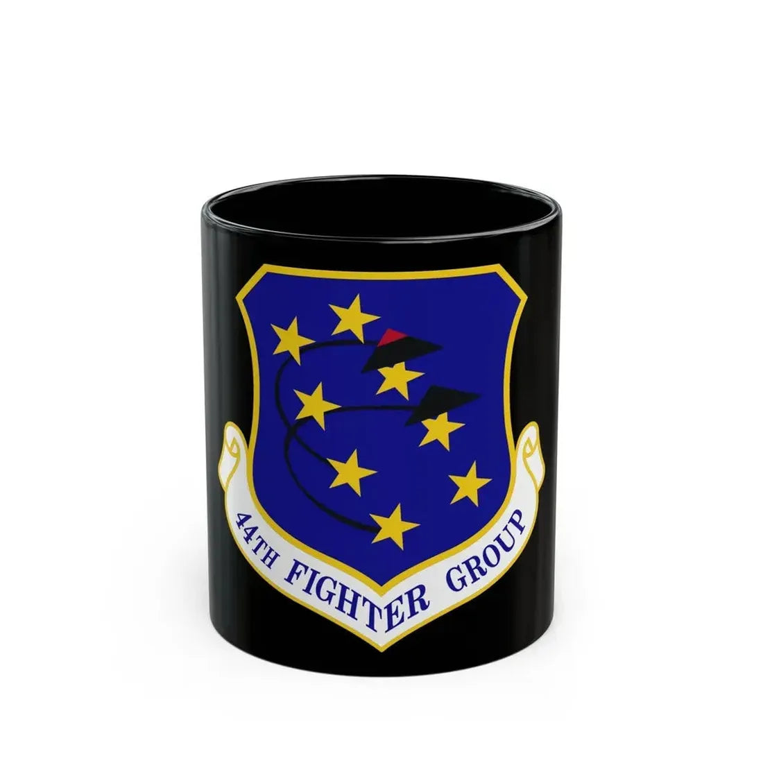 44th Fighter Group (U.S. Air Force) Black Coffee Mug 11oz - Go Mug Yourself