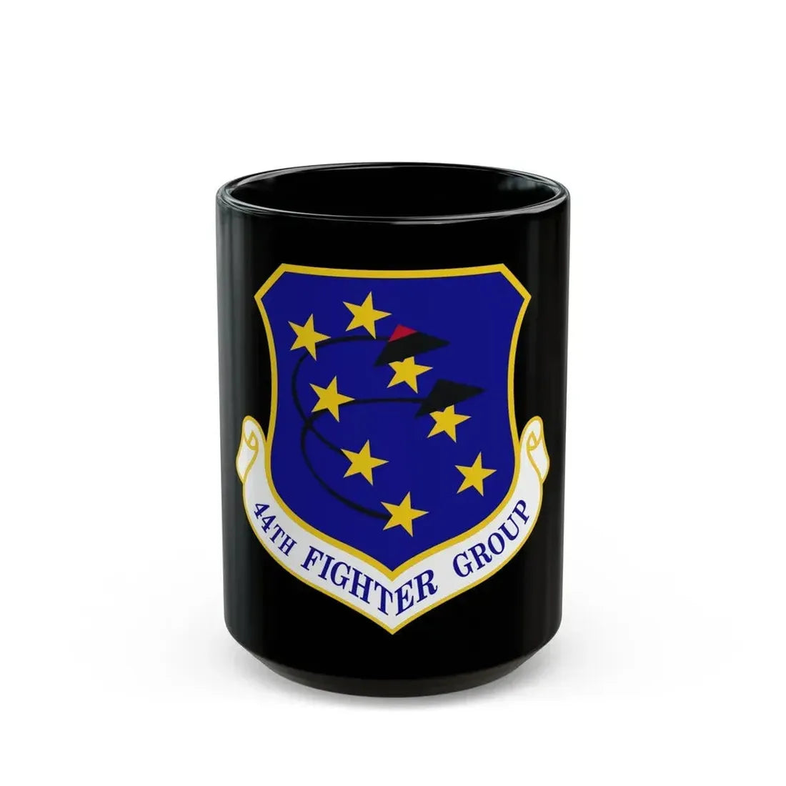 44th Fighter Group (U.S. Air Force) Black Coffee Mug - Go Mug Yourself