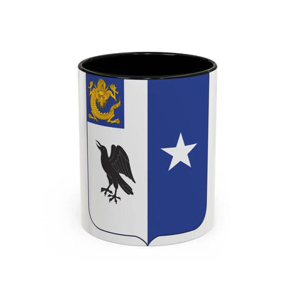 44th Infantry Regiment (U.S. Army) Accent Coffee Mug-11oz-Black-Go Mug Yourself