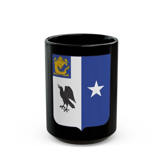 44th Infantry Regiment (U.S. Army) Black Coffee Mug-15oz-Go Mug Yourself