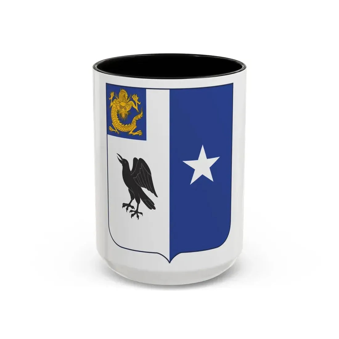 44th Infantry Regiment (U.S. Army) Accent Coffee Mug 15oz Black - Go Mug Yourself