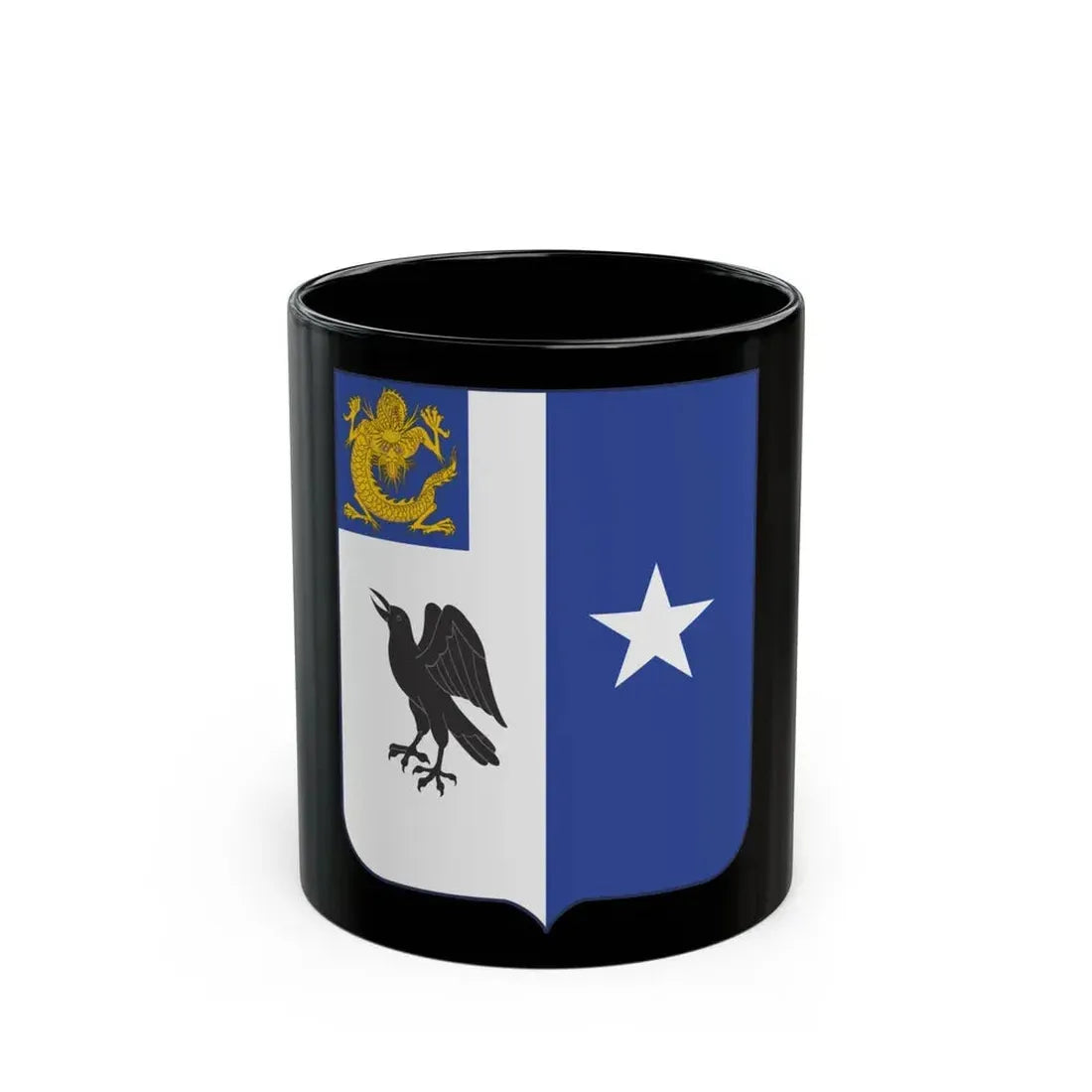 44th Infantry Regiment (U.S. Army) Black Coffee Mug 11oz - Go Mug Yourself
