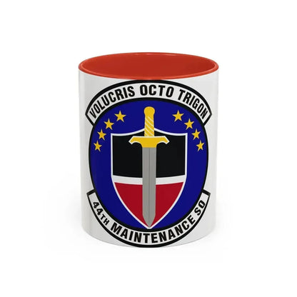 44th Maintenance Squadron (U.S. Air Force) Accent Coffee Mug 11oz Red - Go Mug Yourself