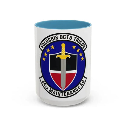 44th Maintenance Squadron (U.S. Air Force) Accent Coffee Mug 15oz Light Blue - Go Mug Yourself