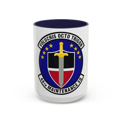 44th Maintenance Squadron (U.S. Air Force) Accent Coffee Mug 15oz Navy - Go Mug Yourself