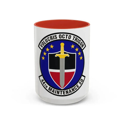44th Maintenance Squadron (U.S. Air Force) Accent Coffee Mug 15oz Red - Go Mug Yourself