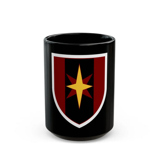 44th Medical Command SSI (U.S. Army) Black Coffee Mug-15oz-Go Mug Yourself