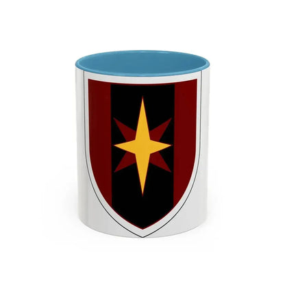 44th Medical Command SSI (U.S. Army) Accent Coffee Mug 11oz Light Blue - Go Mug Yourself