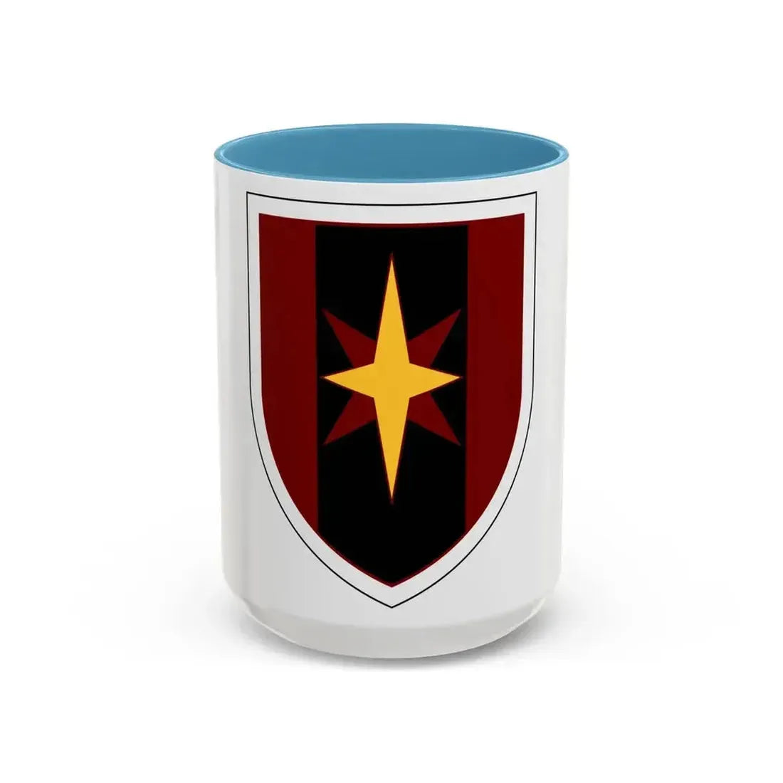 44th Medical Command SSI (U.S. Army) Accent Coffee Mug 15oz Light Blue - Go Mug Yourself