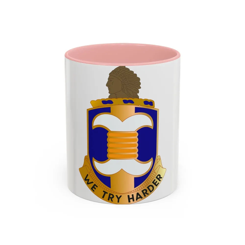 45 Aviation Battalion (U.S. Army) Accent Coffee Mug-11oz-Pink-Go Mug Yourself