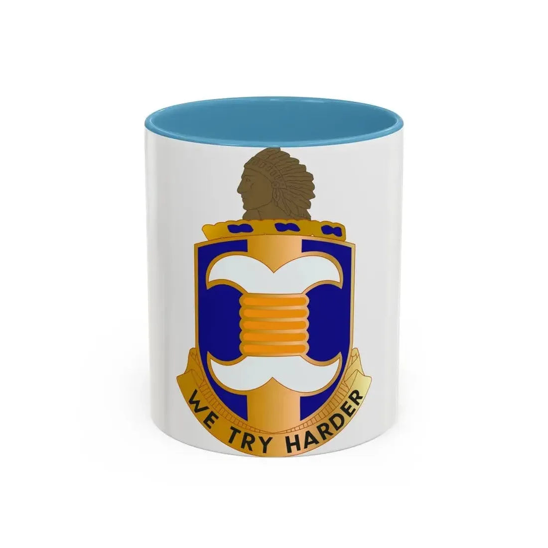 45 Aviation Battalion (U.S. Army) Accent Coffee Mug 11oz Light Blue - Go Mug Yourself