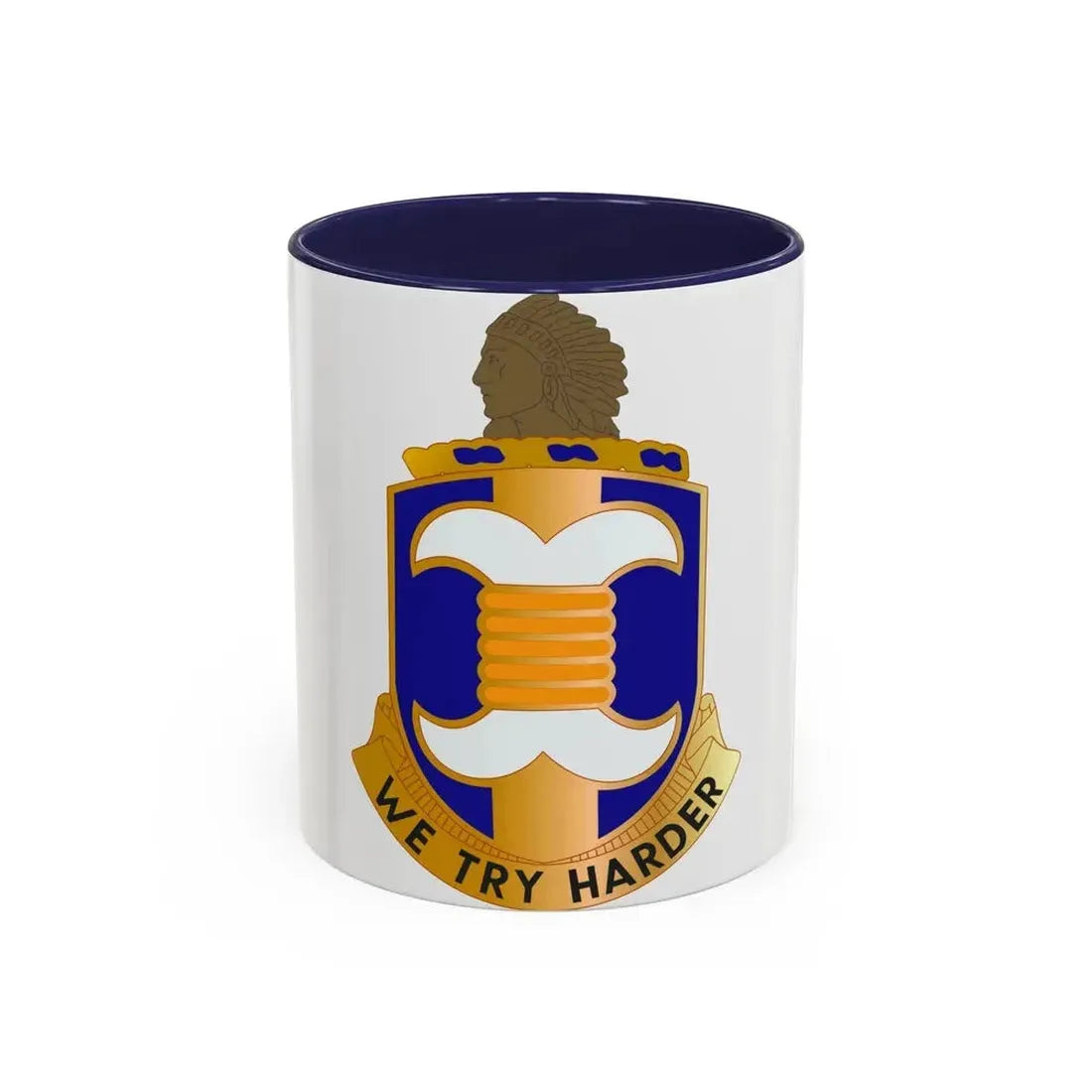 45 Aviation Battalion (U.S. Army) Accent Coffee Mug 11oz Navy - Go Mug Yourself