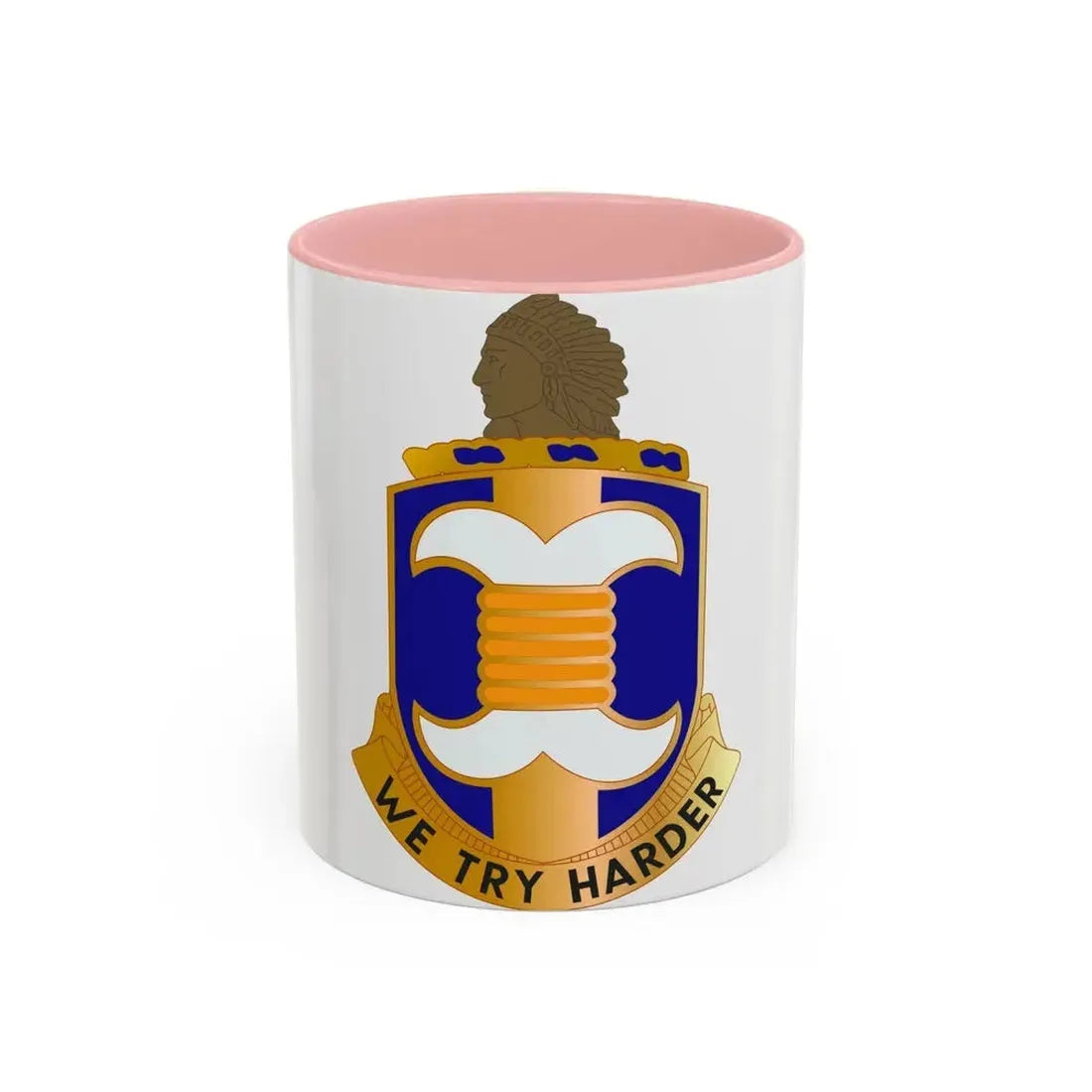 45 Aviation Battalion (U.S. Army) Accent Coffee Mug 11oz Pink - Go Mug Yourself