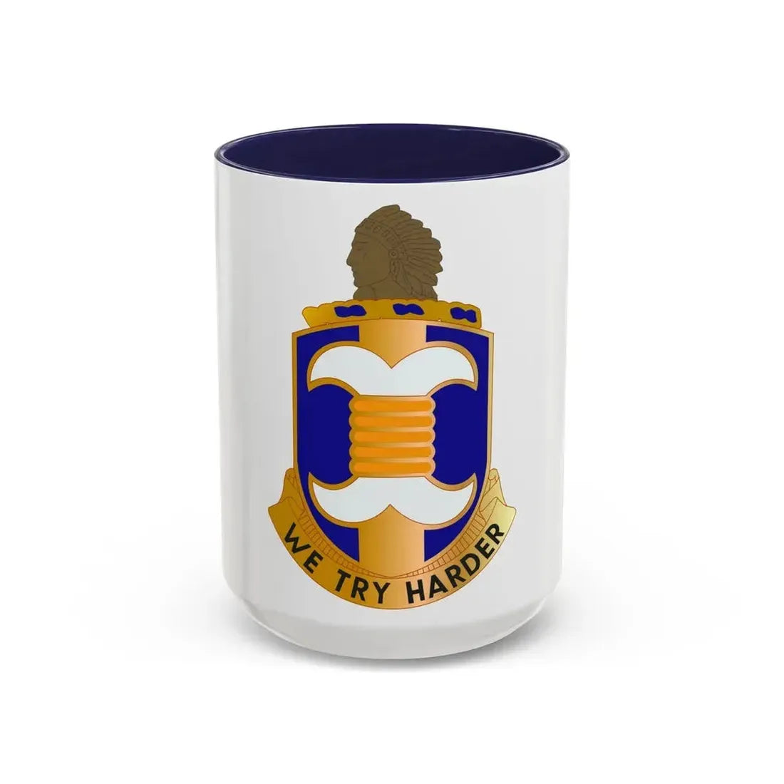 45 Aviation Battalion (U.S. Army) Accent Coffee Mug 15oz Navy - Go Mug Yourself