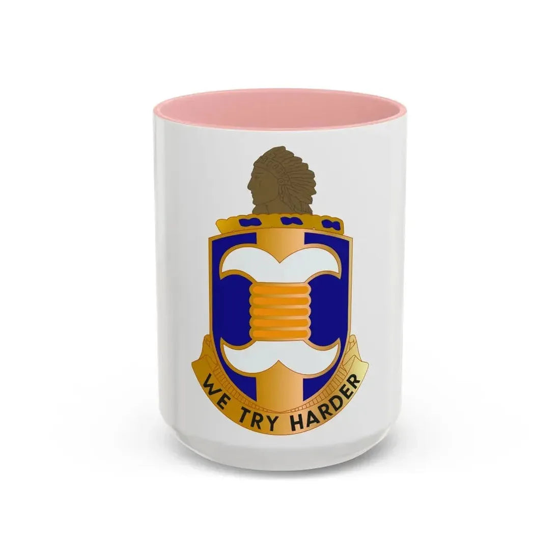 45 Aviation Battalion (U.S. Army) Accent Coffee Mug 15oz Pink - Go Mug Yourself