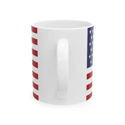 45 Star US Flag (United States) White Coffee Mug - Go Mug Yourself