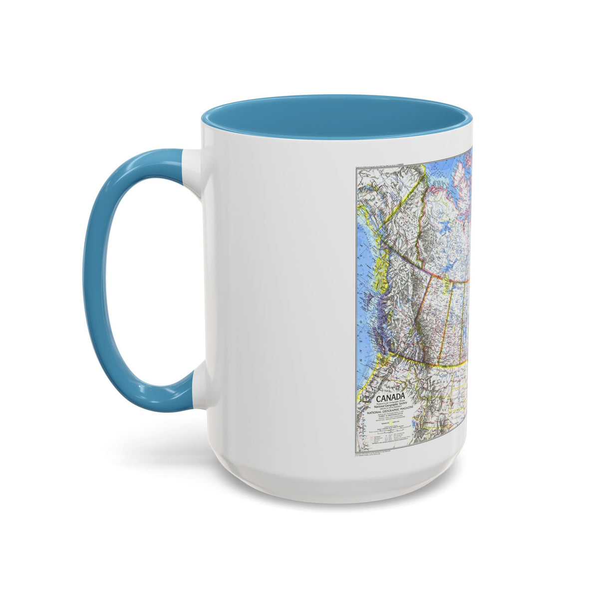 Canada (1972) (Map) Accent Coffee Mug