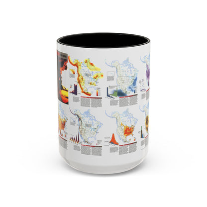 North America - Natural Hazards (1998) (Map) Accent Coffee Mug