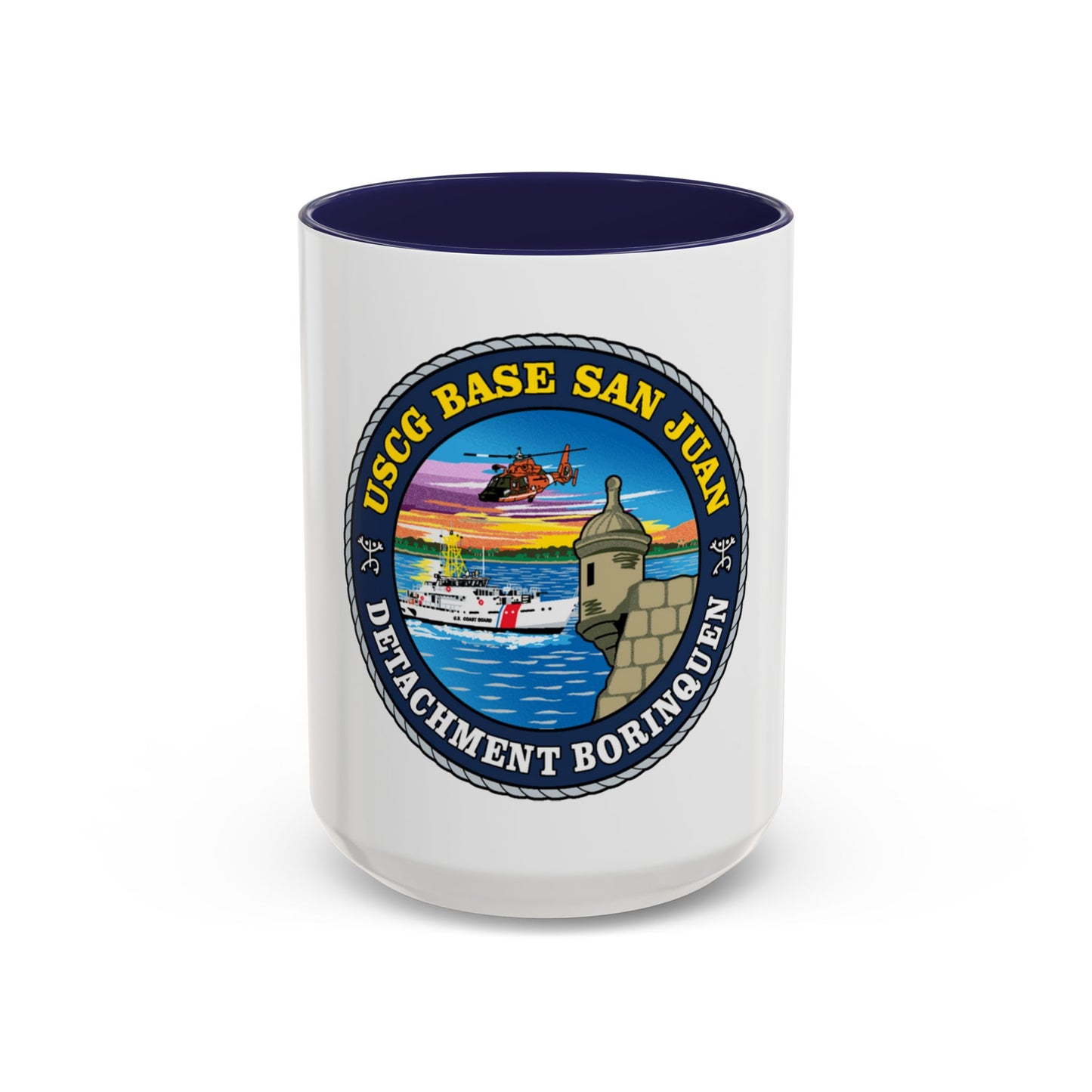 USCG Base San Juan (U.S. Coast Guard) Accent Coffee Mug