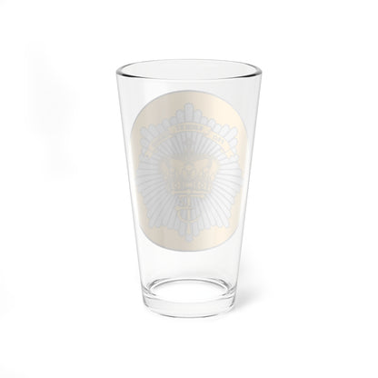 Emblem for the Danish Royal Life Guards IV Battalion (Denmark) (Coat of Arms) Pint Glass 16oz