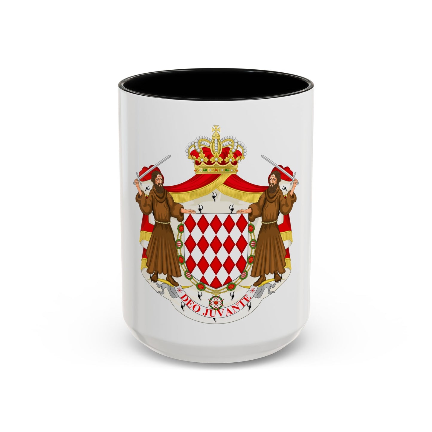 Great coat of arms of the house of Grimaldi - Accent Coffee Mug