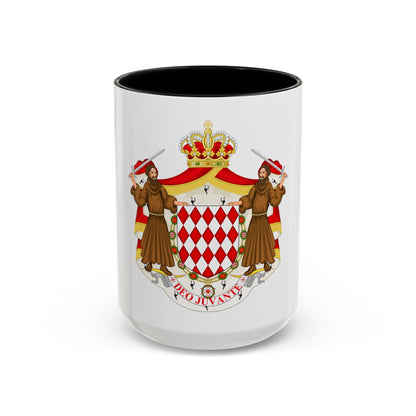 Great coat of arms of the house of Grimaldi - Accent Coffee Mug