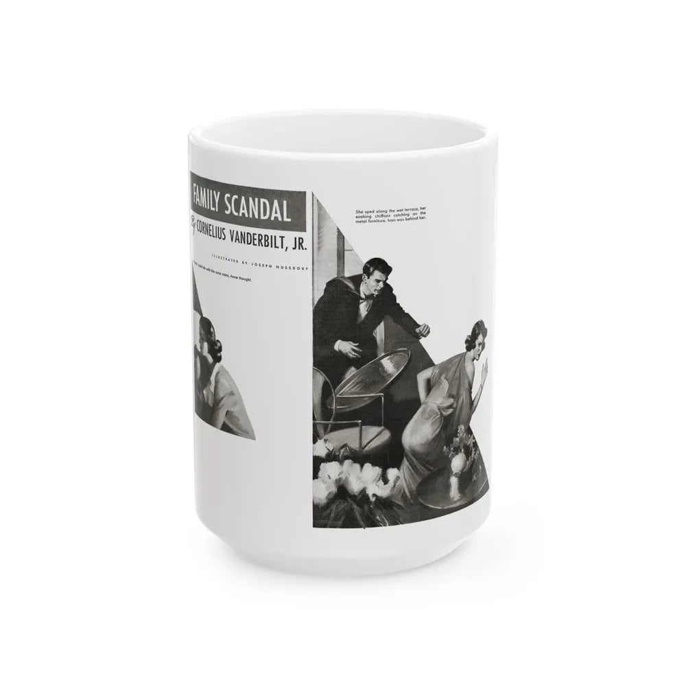 Family Scandal, Liberty magazine, July 31, 1937 - White Coffee Mug-15oz-Go Mug Yourself